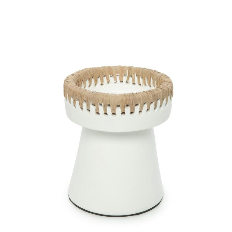 The Beautiful Candle Holder - White Natural - M 