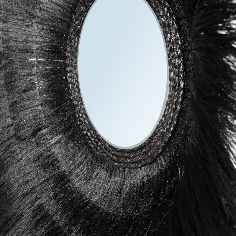 The recessed forest mirror - black