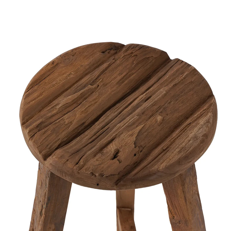 The Kabuki Bar Stool - Natural - Low 