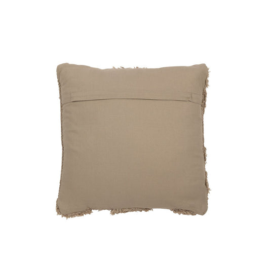 J-Line cushion Tufted Curves - wool - beige