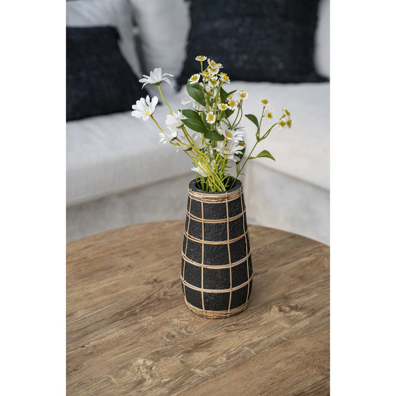 Die Cutie Vase - Schwarz Natur - L 