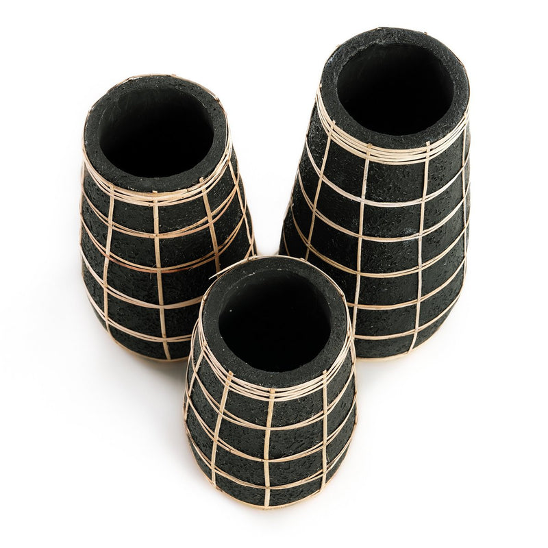 The Cutie Vase - Black Natural - L 