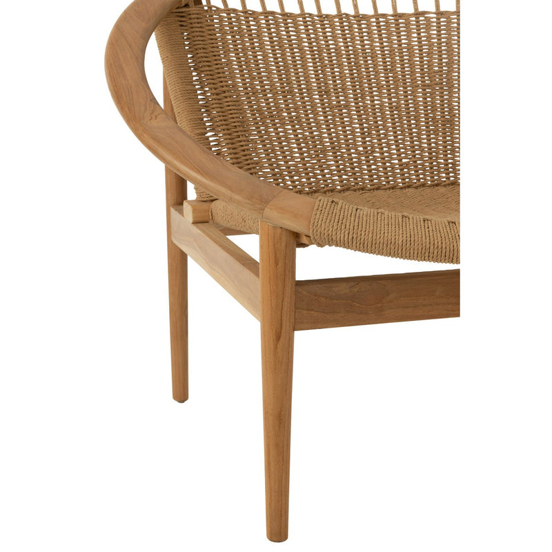 J-Line chair Round - wood - natural