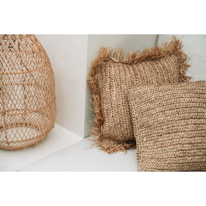 Cushion cover Raffia Flores - Natural 