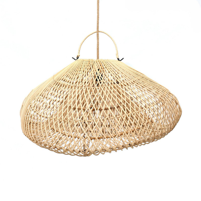 The Cloud Hanging Lamp - Natural - M Rattan lampshade