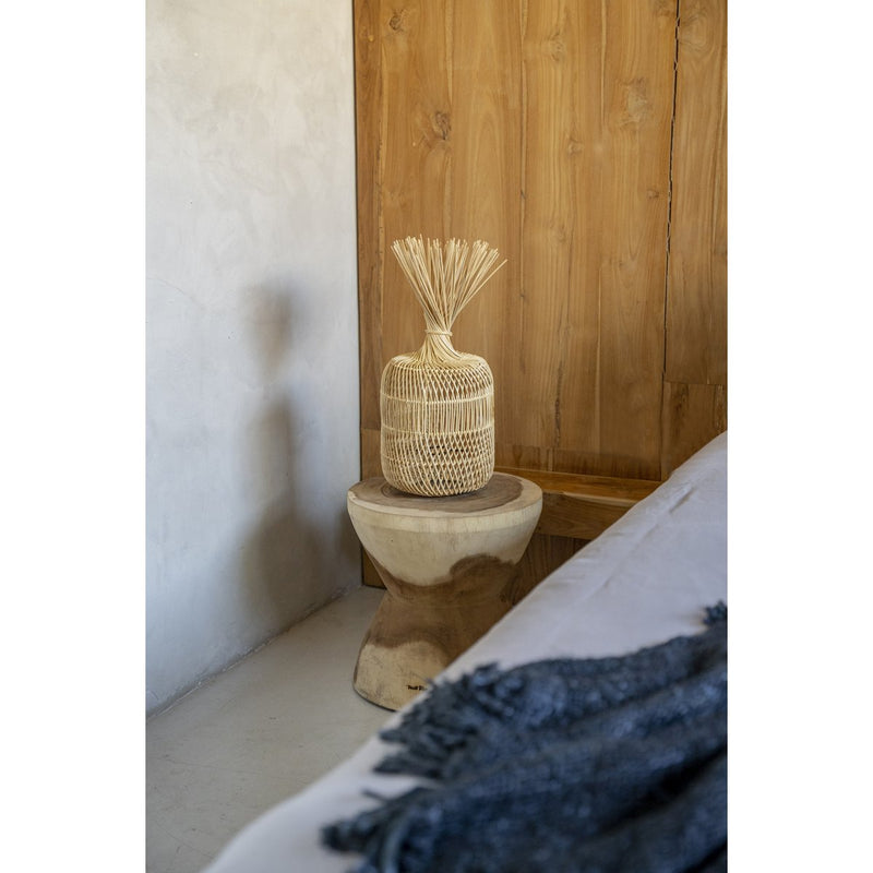 The Rattan Dumpling Floor Lamp - Hanging Lamp - S 