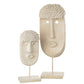 J-Line Face Stand Ethnic Stone/Resine Beige Large