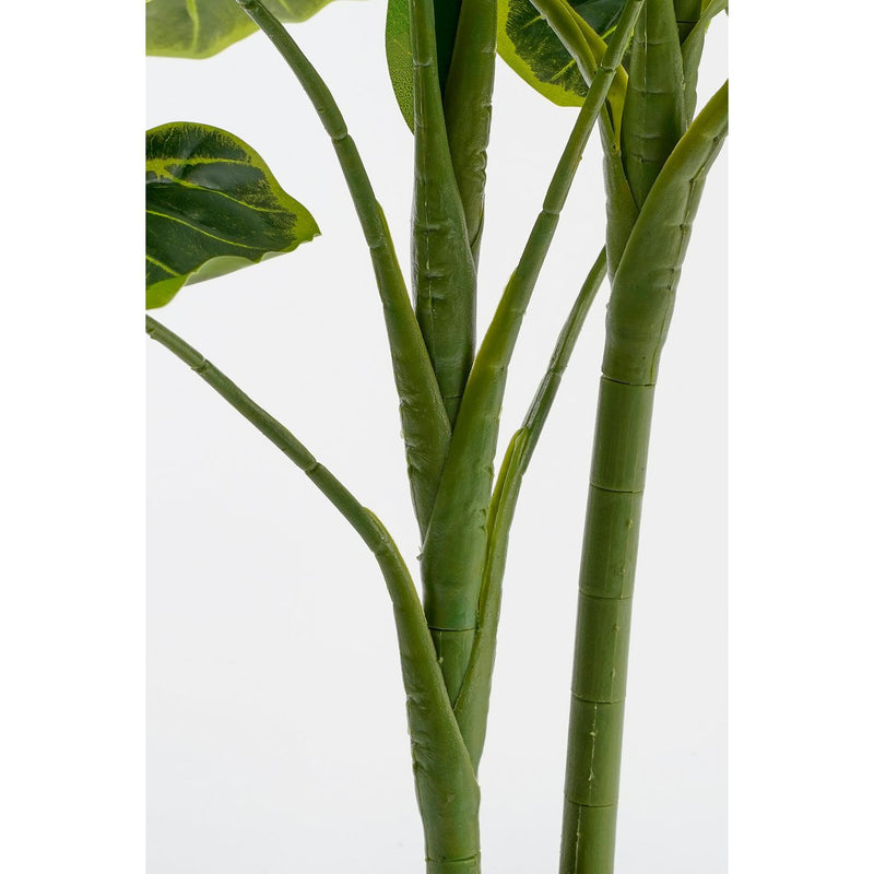 Alocasia Kunstplant in Bloempot - H100 x Ø50 cm - Groen