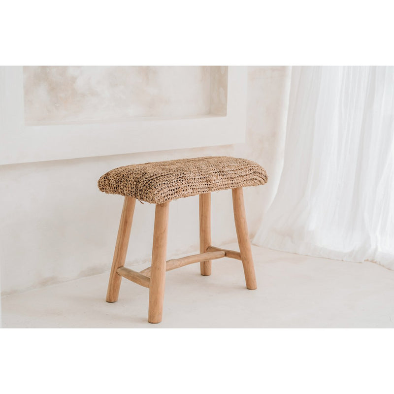 De Raffia Bench - natuurlijk