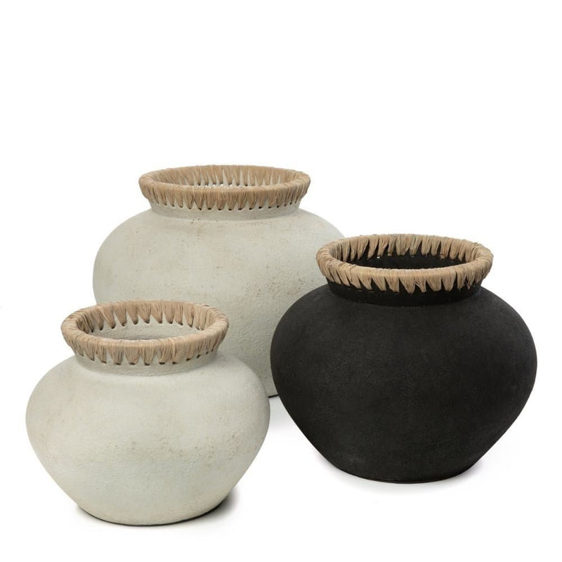 The Styly Vase - Black Natural - L 