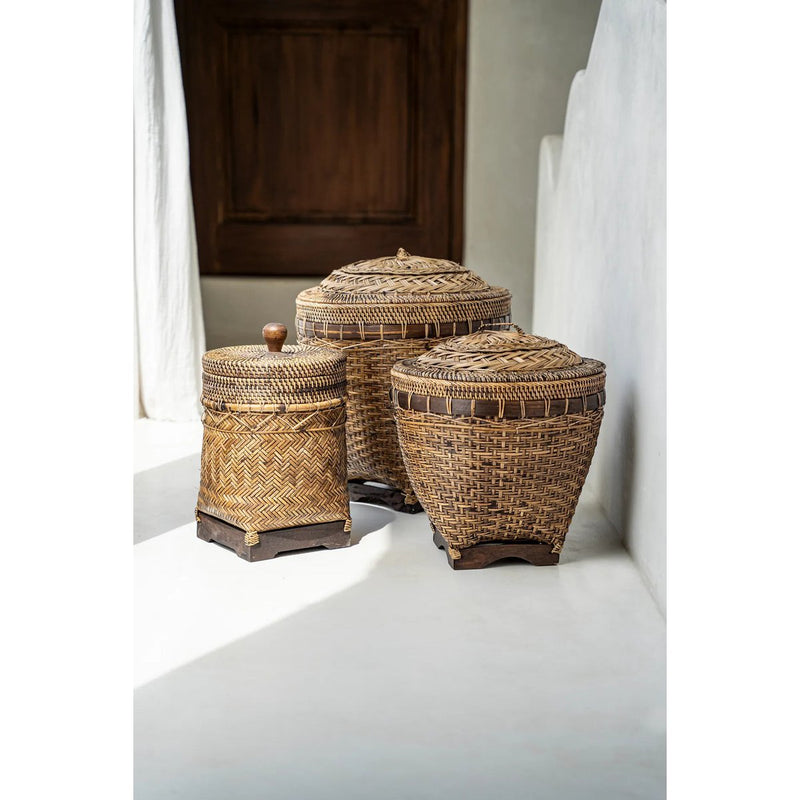 The Colonial Storage Basket - Natural Brown - M