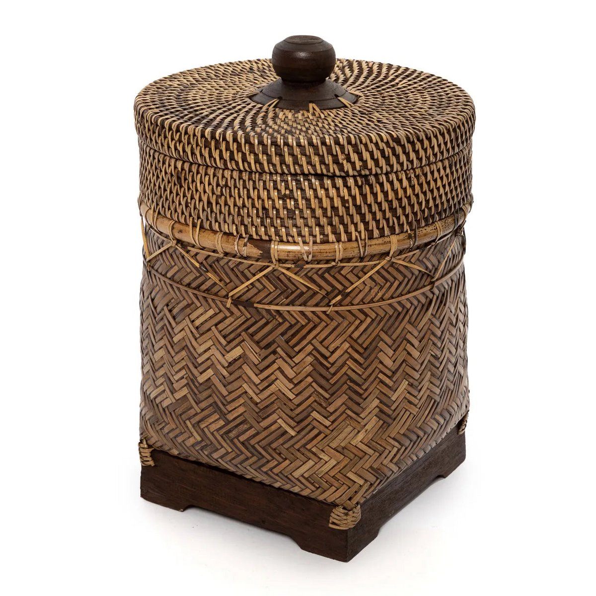 The bathroom basket - natural brown