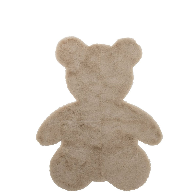 J-Line Carpet Bear Polyester Beige - Rug 103 x 82 cm