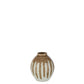 J-Line Vaas Verf Keramiek Beige/Lichtbruin Small