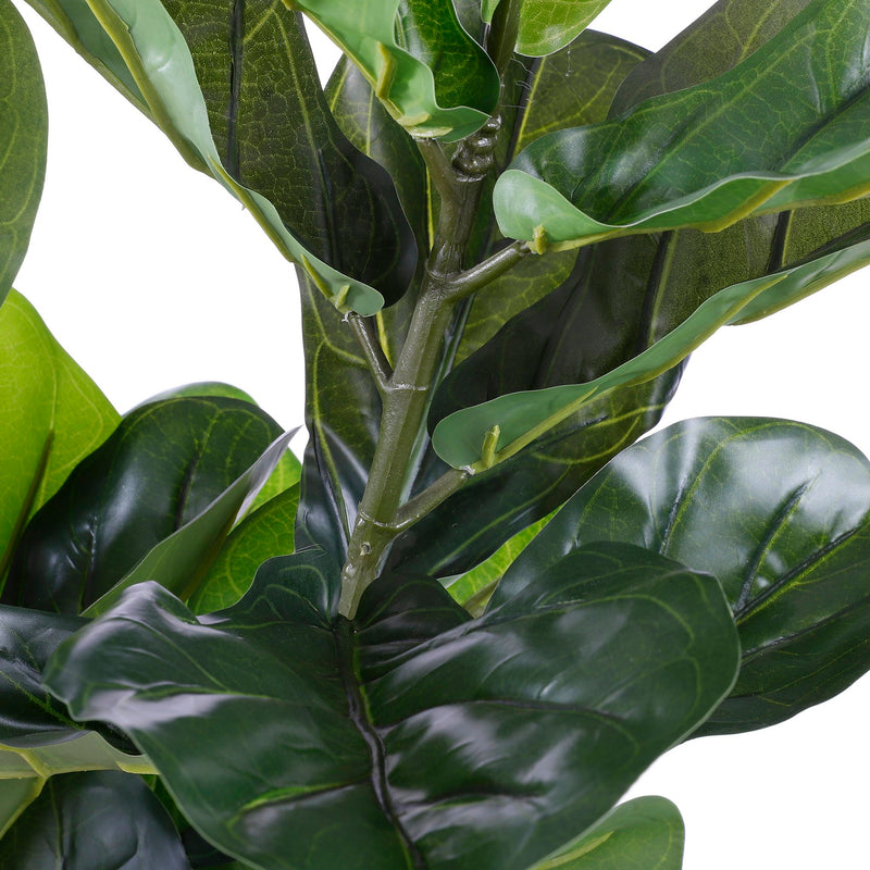 Künstliche Pflanze Ficus Lyrata – H100 x Ø60 cm – Grün