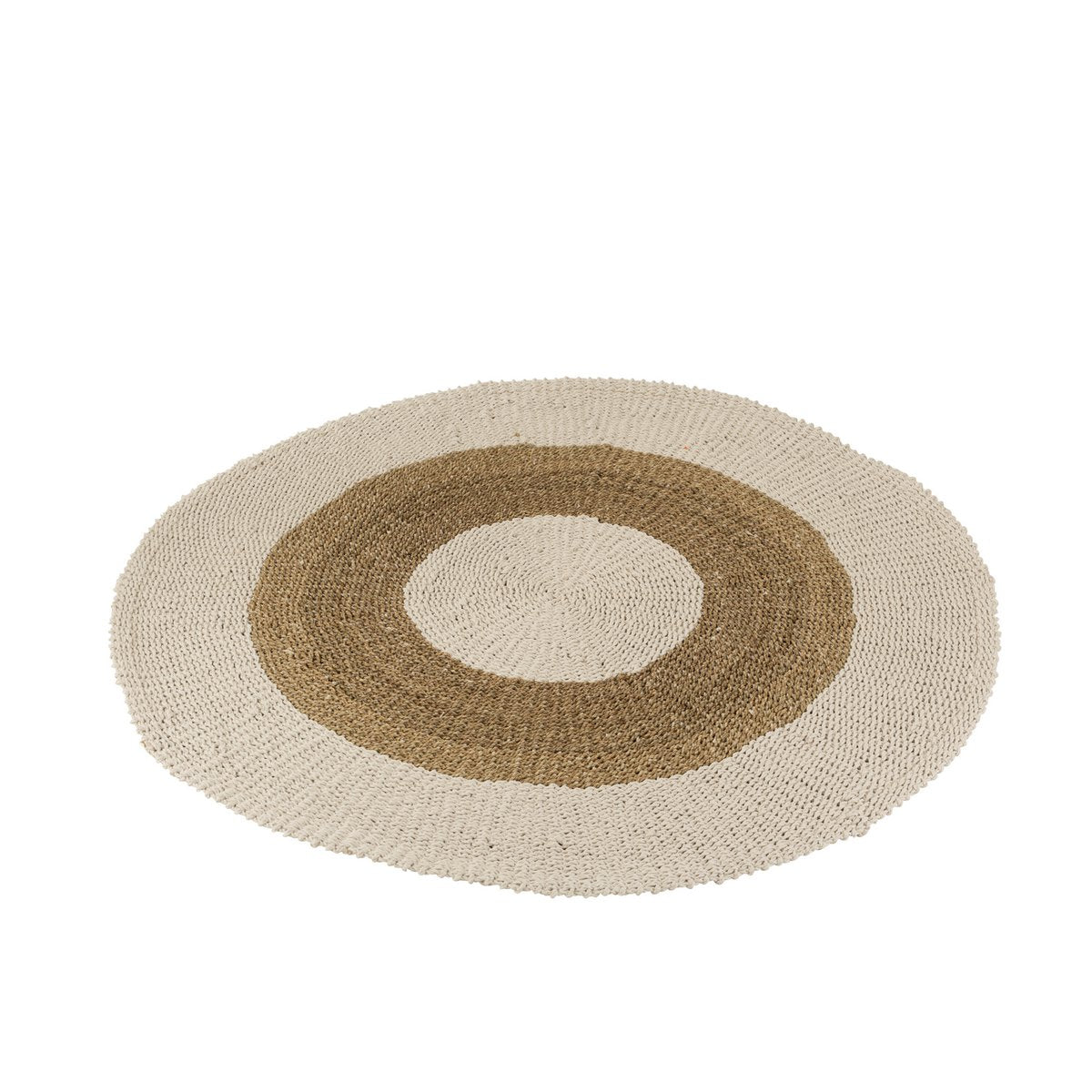 J-Line Carpet Round Seagrass White/Natural Medium - Rug 150 x 150 cm