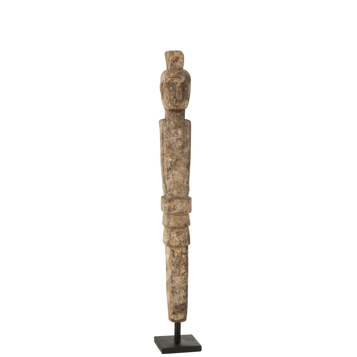 J-Line Statue Lauwra Albasia Holz Natur Klein