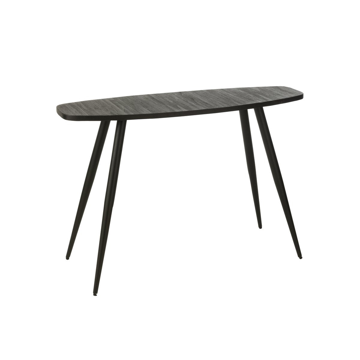 J-Line Console Oval Recycled Teak Black