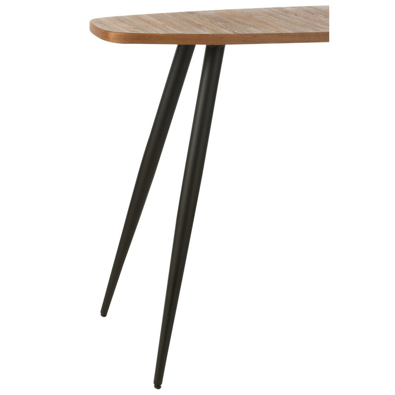 J-Line console Oval - recycled wood - natural