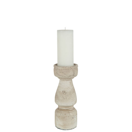 J-Line candle holder Terracotta - ceramic - beige - large